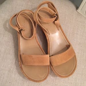 Sundance suede platform sandals
